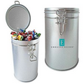 Air Tight Canister Tin Container with Cookies .55Lb